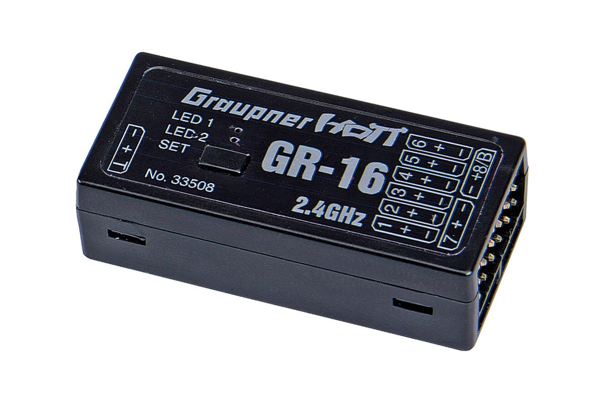 Graupner GR-16 8 Channel 2.4GHz HoTT Receiver