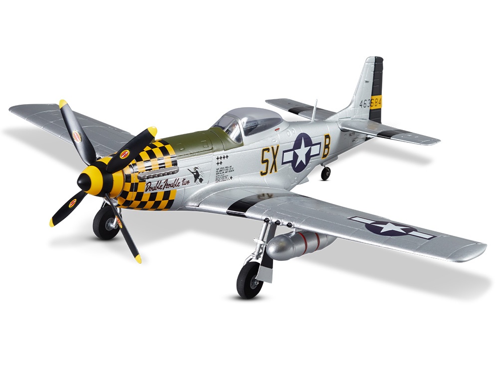 DERBEE P-51D Mustang Warbird PNP gelb - 75cm