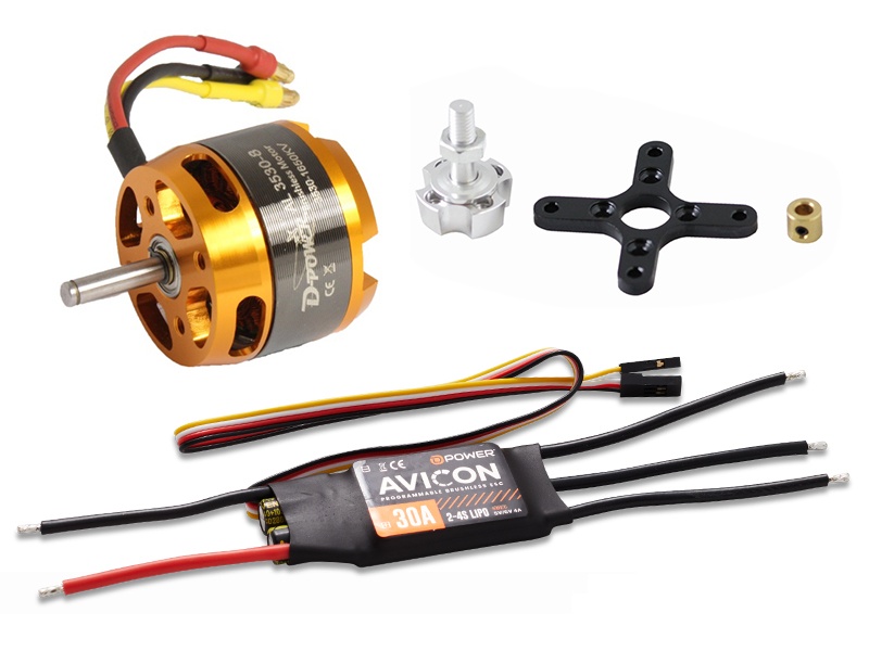 D-Power Brushless Set AL3530-8 & AVICON 30A Regler