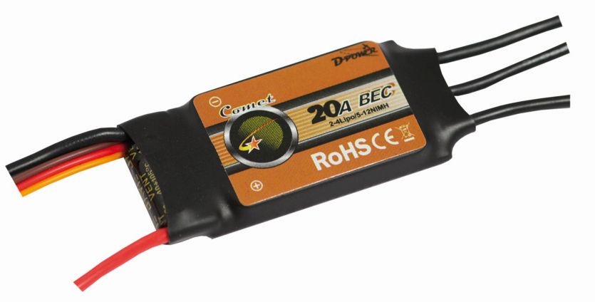D-Power Comet 20A BEC Brushless Regler .. D-Power Comet 20A BEC Brushless Regler ..
