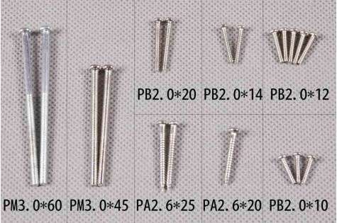 FMS P-51D V8 - Schrauben Set