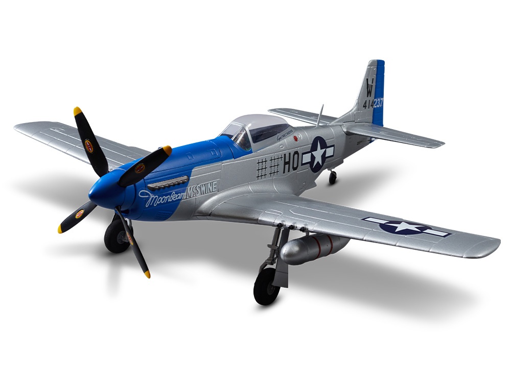 DERBEE P-51D Mustang Warbird PNP blau - 75cm