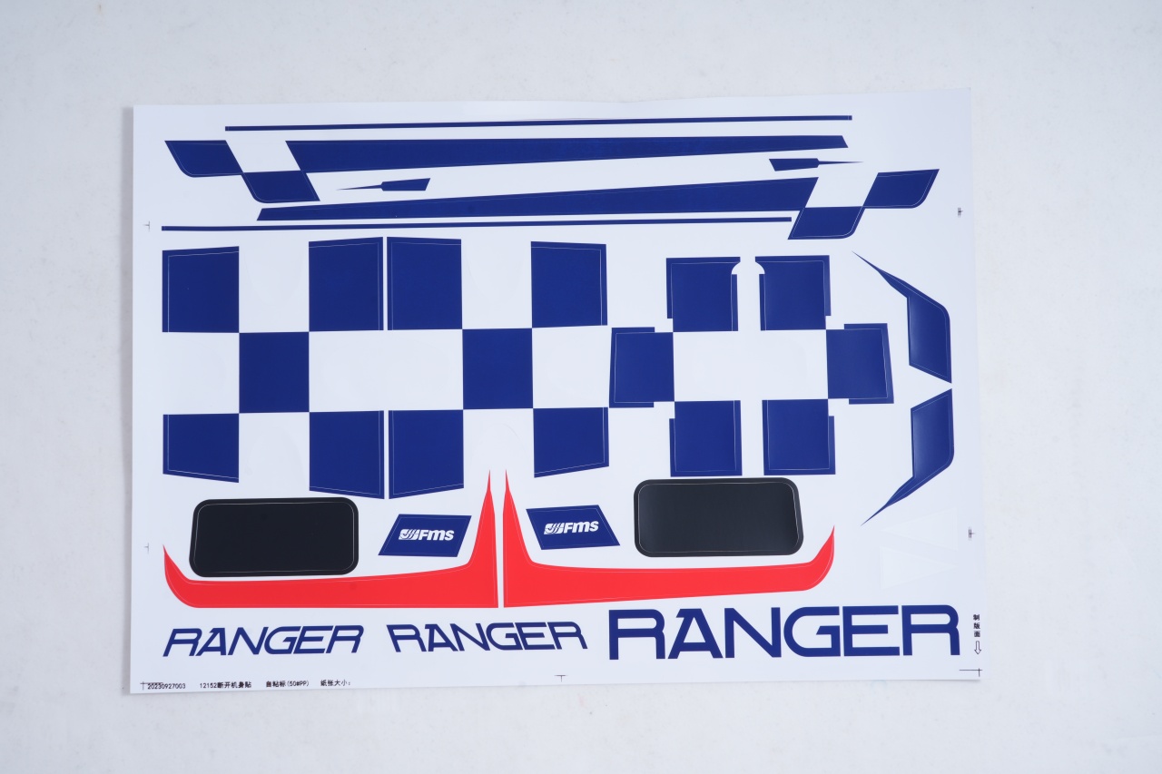 FMS 122 Ranger - Dekorbogen rot