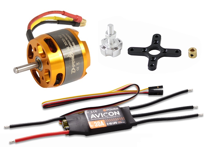 D-Power Brushless Set AL3530-10 & AVICON 30A Regler