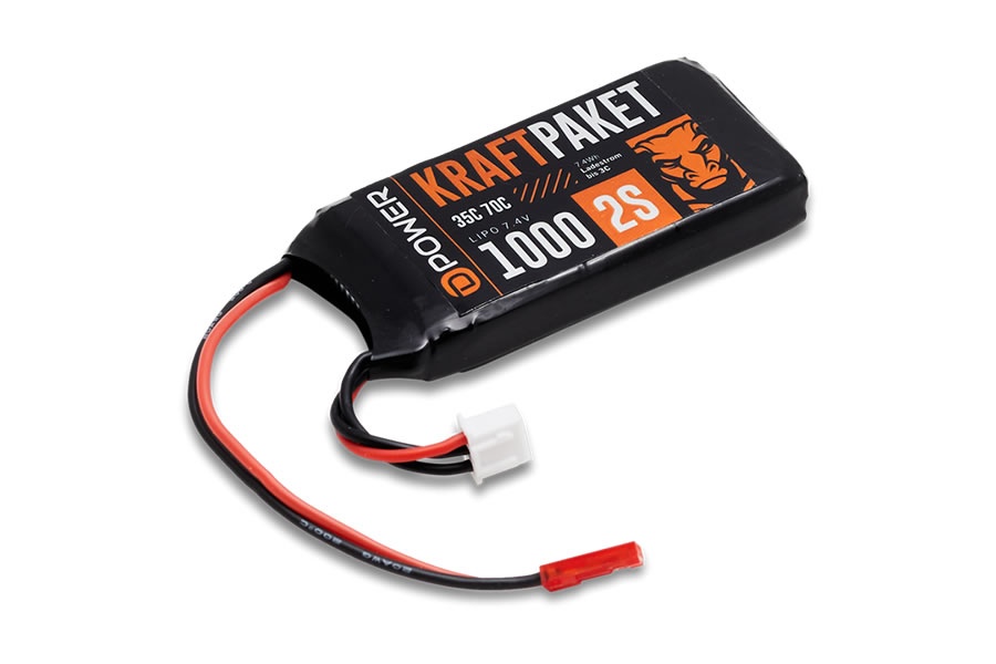 D-Power KRAFTPAKET 1000 2S LIPO 7,4 V 35/70C  - BEC