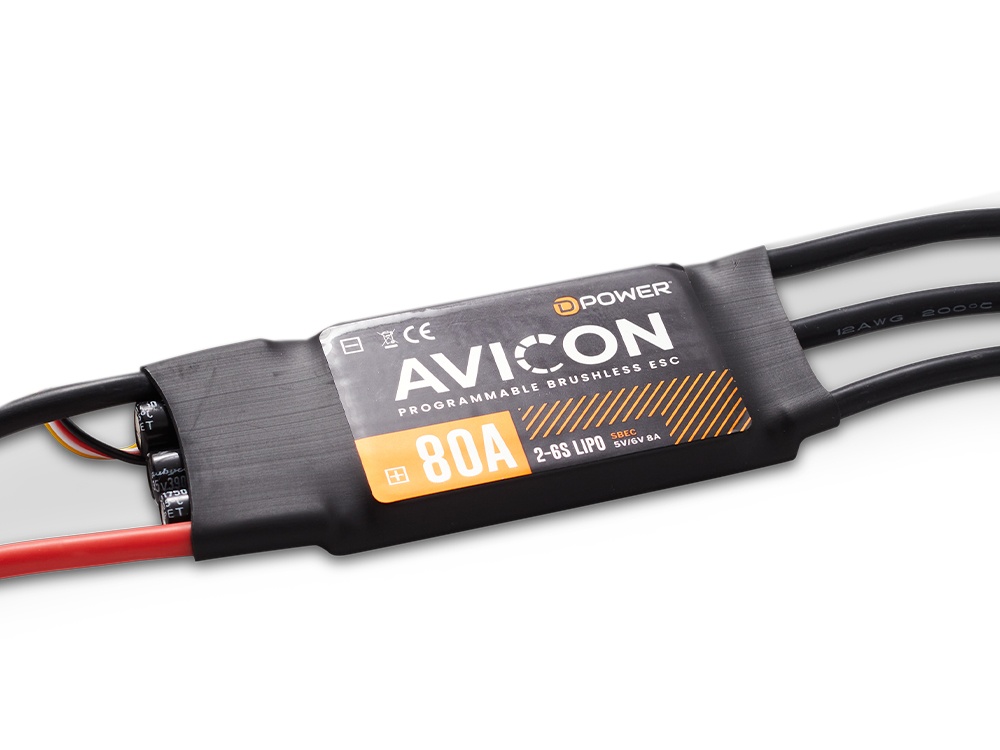 D-Power AVICON 80A S-BEC Brushless Regler